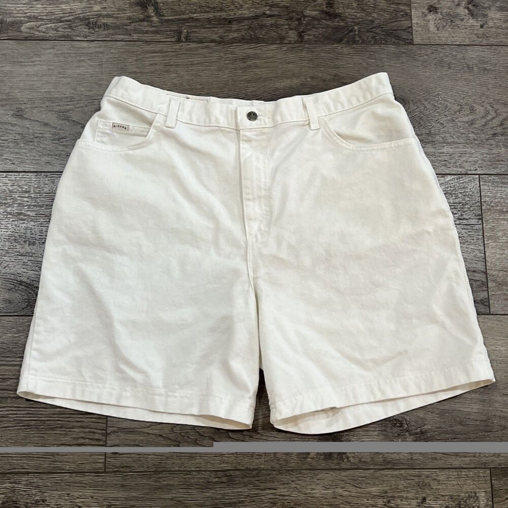 Vintage 90s Lee Riders White Denim Shorts Made In Usa Women’s Size 20W